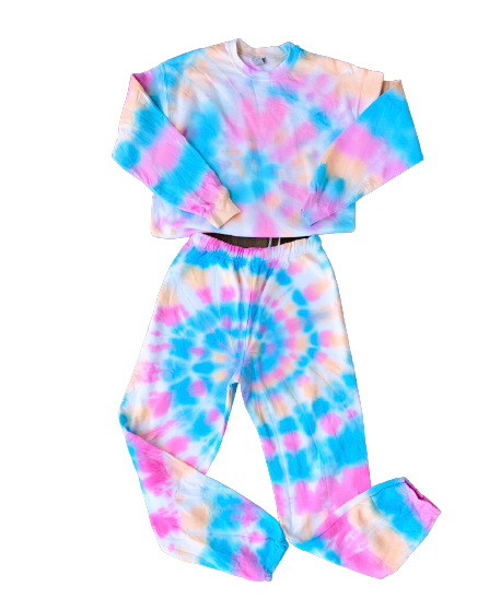 Kids tie dye sweatsuit 2025