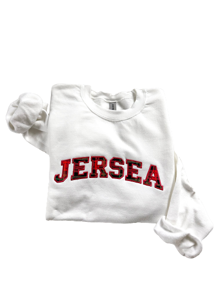 Jersea Holiday Embroidered Crewneck